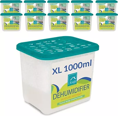 5 X 1000 Ml Dehumidifier Interior Damp Moisture Mould Mildew Remover Trap • £10.99