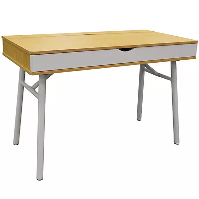 £91.99 • Buy TECH  Hideaway Office Desk  Computer Workstation  Oak  White OF1040