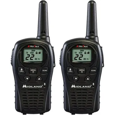 2 Walkie Midland LXT500 Without Charger NI-MH Batteries Small And Heavy Duty • $33.69
