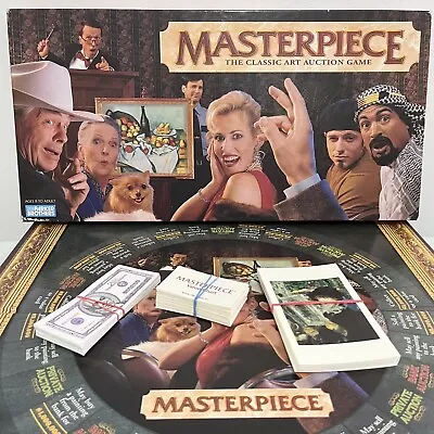 Masterpiece The Classic Art Auction Vintage Board Game 1996 Parker Bros Complete • £32.99