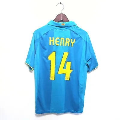 Original Thierry Henry 2007/2008 Blue Away Football Shirt XL • £69.99