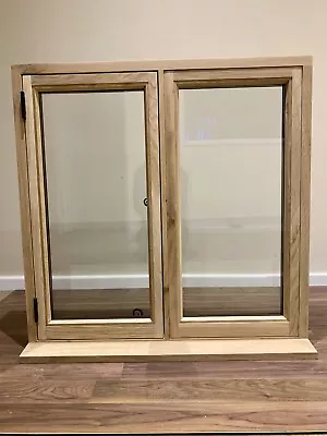 £440 • Buy Window Double Glazed Windows Solid Rustic Oak 750mm X 750mm Shepherds Hut