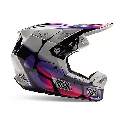 Fox Racing V3 RS Syz Helmet Carbon Fiber Magnetic Visor Release Light Grey • $463.99