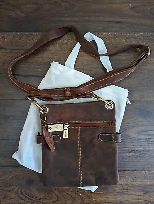 Visconti Leather Crossbody Messenger Bag • $24.40