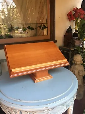 Solid Wood Podium Lectern Easel Vintage Table Desk Top Portable USA Broad Bay • $270