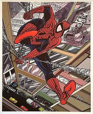 Spider-Man Art On Canvas Joshua Stulman Giclee Poster Signed Marvel Comic Lot • $49.99