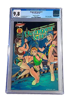 Danger Girl Special #1 2/2000 DF Ed. Wet Suit Cover CGC 9.8 Campbell • $149