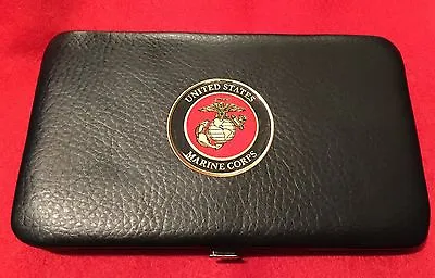 MARINES CORPS  USMC Ladies / Men's High Fashion Leatherette Slim Wallet Clutch • $12.94