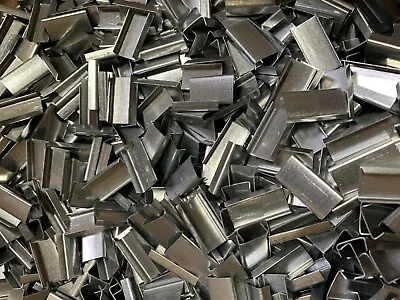 1/2   Steel Strapping 1000 Pcs Open HD Galvanized Metal Seals S-827 12C 1/2 S • $67.79