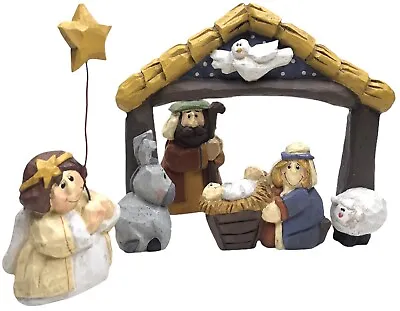 Eddie Walker Nativity Set Mary Jesus Joseph & Angel Midwest Of Cannon Falls • $34.95