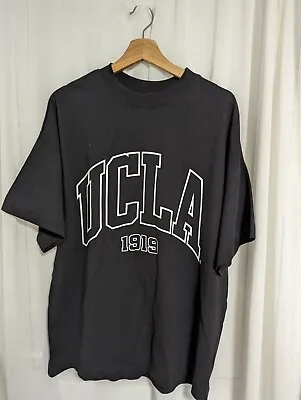 H&M UCLA 1919 Black Women's Size S SMALL Oversized Tshirt Short Sleeve Top • £14.99