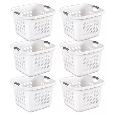 Sterilite Ultra 14 Gal Square Plastic Laundry Basket W/Gripped Handles (6 Pack) • $48.99