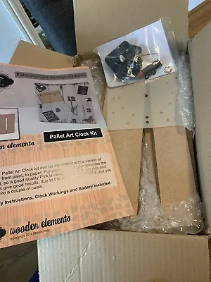 £13 • Buy Stamps Away Pallet Art Clock Kit