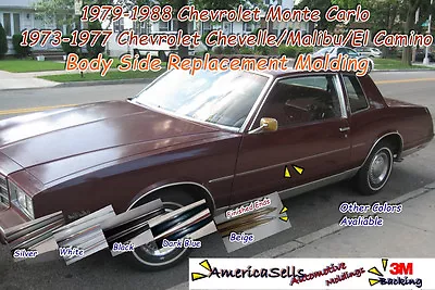 1968-1988 Impala El Camino Chevelle Nova Monte Carlo Body Side Molding • $79.99