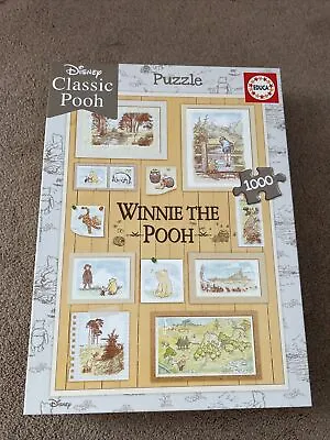 New Educa Borras Winnie The Pooh Photoframes 1000pc Jigsaw Puzzle • £10