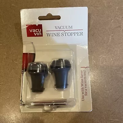 $15.29 • Buy FastShip 2x Vacu Vin Vacuvin Vacuum Wine Bottle Stoppers 084256002094 Wine Saver