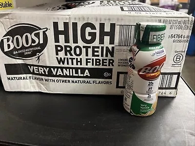 BOOST High Protein Vanilla Drink 8 Oz - 24 Count BBD 12/30/2024 …W • $39.59