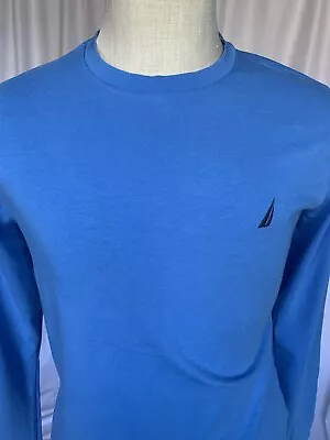 NAUTICA Mens Long Sleeve Logo Tshirt Blue Small • $10