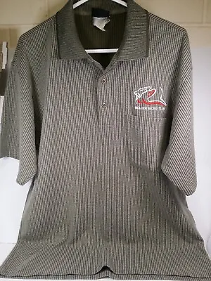 Holden Racing Team Polo HRT Green Pinstripes Large No Care Tag • $25