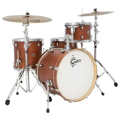 Gretsch Catalina Club Jazz 4 Piece Drum Kit DW 6000 Hardware Satin Walnut Glaze • $2759