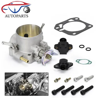 70mm Throttle Body With TPS & Map Sensor For Honda B D F H Series Engine M/T • $51.39