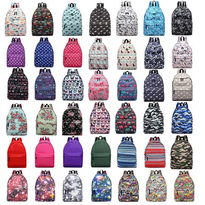 Girls Boys Retro Backpack School Rucksack Laptop/travel/work Bag • £8.99