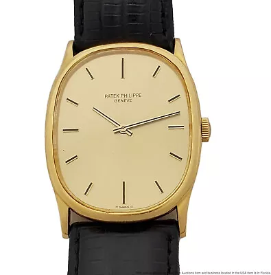 Patek Philippe Ellipse 3846 18k Gold Mid Century Mens Vintage Wrist Watch	 • $5900