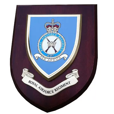 Royal Air Force Regiment RAF Military Shield Wall Plaque • £21.99