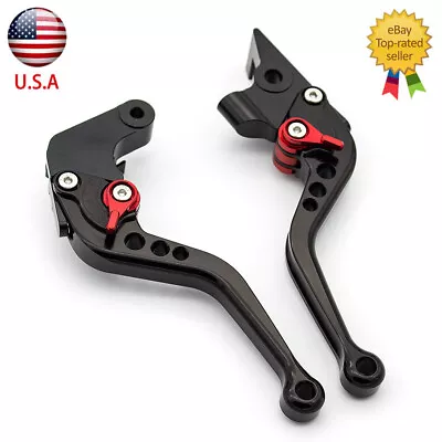 For Suzuki SV650 SV650S 1999-2009 CNC Brake Clutch Levers Adjustable Short Black • $25