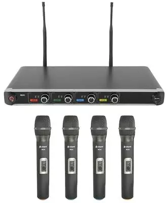 Quad UHF Handheld Microphones Wireless System NU4-H • £359.39