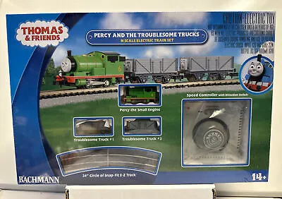 Bachmann N Scale Thomas & Friends Percy & The Troublesome Trucks Set #24030 • $129.99