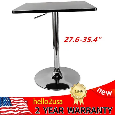 Bar Dining Table Rotary Square Pub Table Height Adjustable 360 Degree Swivel • $60.80