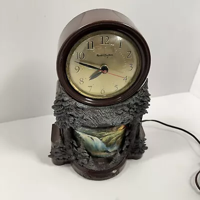 Vintage Master Crafters Light Up Waterfall Mantel Clock Cabin Decor Working • $109