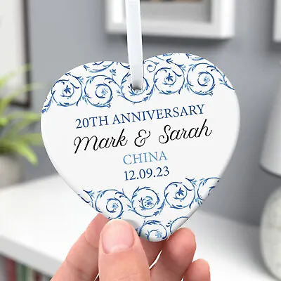 20th Wedding Anniversary Gifts China Anniversary 20 Years Married With Gift Bag • £8.49