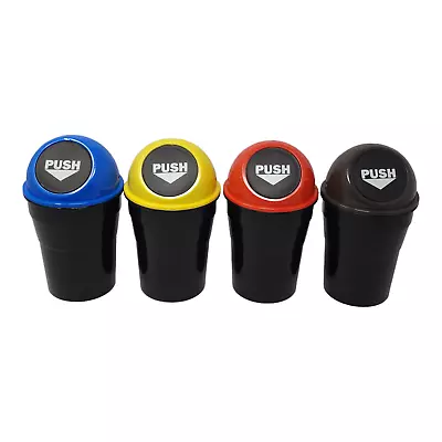 Portable Mini Car Garbage Trash Can Bin Cup Holder Bin Wastebasket Auto • $5.33