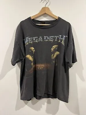 MEGADETH Band Rock Merch 2 Sided Vtg 90s Music 100% Cotton Shirt S-5XL 103413 • $9.91