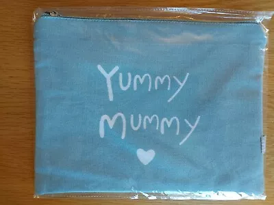 Yummy Mummy Mothers Blue Toiletry Make-up Bag New Mother New Baby Gift • £3