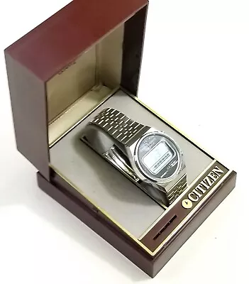 $134.99 • Buy RARE,UNIQUE Vintage DIGITAL Watch CITIZEN CRYSTRON 4-096550 TA. 50-1590. In BOX