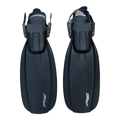 DACOR Pursuit Black Fins Scuba Snorkeling Diving Size Medium • $59.99