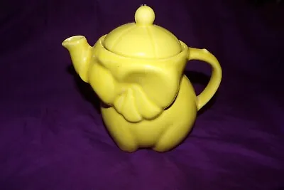 Vintage Shawnee Yellow Elephant Tea Pot With Lid • $15