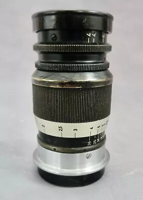 Leica Leitz Wetzlar Elmar 90MM (9CM) 1:4 Lens Caps Excellent 1947 M39 Mount • $79.99