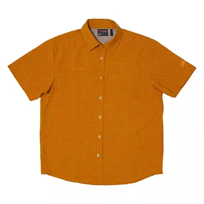 MAMMUT Mens Shirt Orange Check L • £28.99