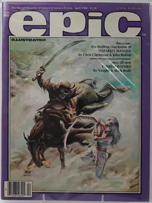 EPIC April 1984 Marvel Fantasy Comic Magazine - Bolton Cover Art • $11.21