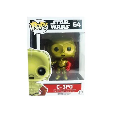 Star Wars C-3PO #64 Pop Vinyl (Gold Chrome/ Red Arm) • $35.11