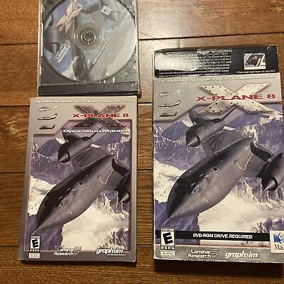 New Vintage Rare Sealed  Pc  Game Graphsim X Plane 8 Flight Simulator Mac OS 04 • $20