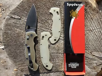 Spyderco Manix 2 XL Bladehq Exclusive Natural Jade G10 M4 DLC • $300