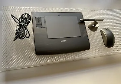 Wacom Intuos3 4 X 6-Inch Wide Format Pen Tablet (PTZ431W) + Mouse Pen & Holder • $60