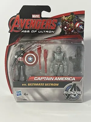 Hasbro Marvel Avengers Age Of Ultron Captain America Vs Ultimate Ultron Boxed • £7.99
