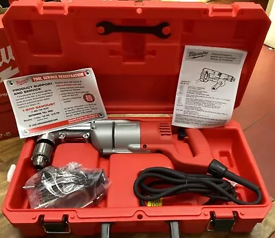 Brand New Milwaukee 3107-6 1/2  D-handle Right Corded Angle Drill Kit W/ Case • $235