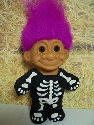 HALLOWEEN SKELETON - 5  Russ Troll Doll - NEW IN ORIGINAL BAG - Rare • $24.95